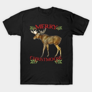 "Merry Christmoose" for Christmas Moose Lovers T-Shirt